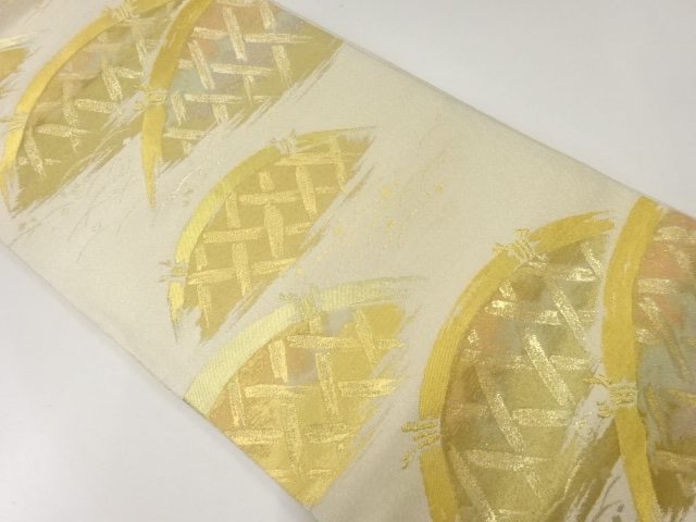 JAPANESE FUKURO OBI / WOVEN FENCE PATTERN